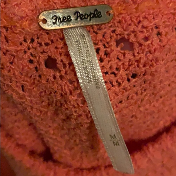 FREE PEOPLE | Coral/Orange Sweater (Size M) - Picture 2 of 2